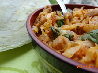 Thumbnail for Cabbage Soya chunks curry