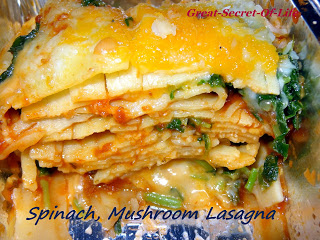 Thumbnail for Spinach, Mushroom Lasagna