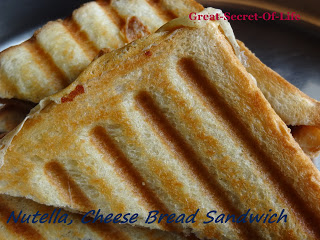 Thumbnail for Nutella, Cheese Bread Sandwich