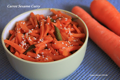 Thumbnail for Carrot Sesame Dry Curry (Poriyal)