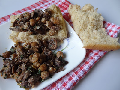 Thumbnail for Mushroom, Chana (Chick Pea)Bread Sandwich