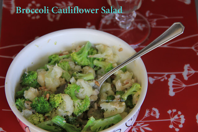 Thumbnail for Broccoli cauliflower salad
