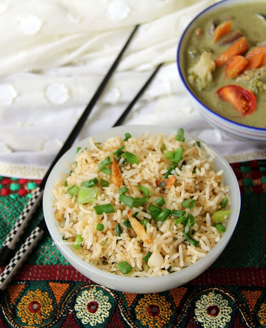 Thumbnail for Spring onion fried rice / pulav