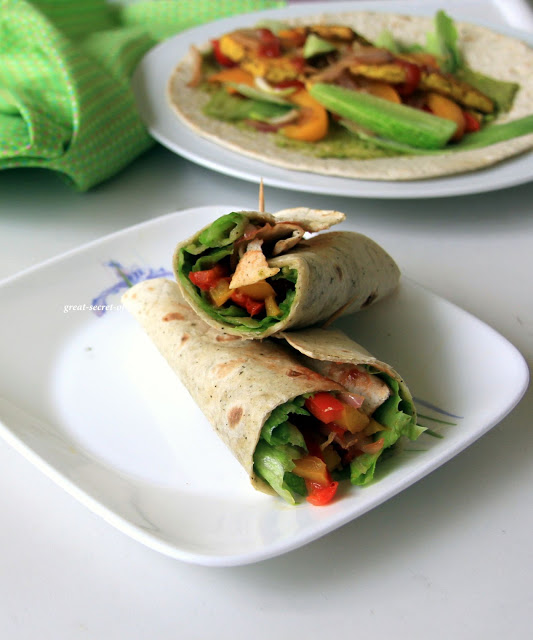 Thumbnail for Bell Pepper Tofu Wrap