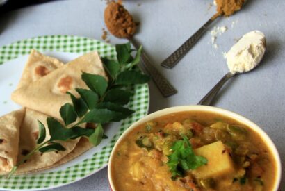 Thumbnail for Avarekalu sagu recipe – mochai kurma recipe – Field Beans Korma Recipe – Vegetarian Gravy Recipes – Simple Side dish for biryani, rice, roti