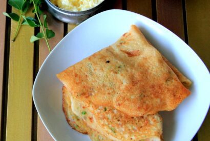 Thumbnail for Pumpkin Adai Recipe – Healthy pancake with rice, lentils recipe – Dinner Recipe – Breakfast recipe
