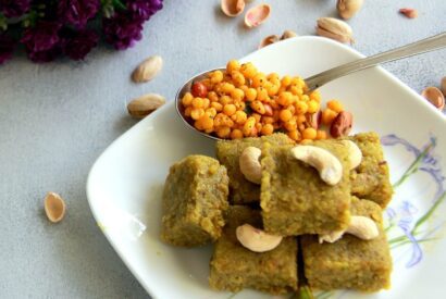 Thumbnail for Pista barfi Recipe – Pista Burfi recipe – Diwali Sweet recipes – Indian Spiced Pistachio Fudge Recipe – Pista Mithai recipe