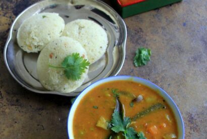 Thumbnail for Tiffin Sambar with Toor Dal – Idli Sambar recipe – Sambar Recipes – Vegetarian Gravy Recipe