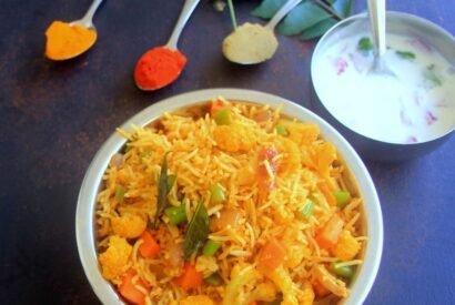 Thumbnail for Vegetable biryani with masala powder –  Veg masala Biryani – Rice recipes – Lunch box