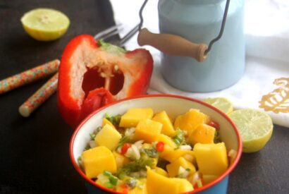 Thumbnail for Mango Salsa recipe – Spicy Mango Salad recipe – Healthy salad recipe