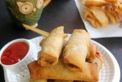 Thumbnail for Veg Spring roll Recipe -Sprouts Spring roll Recipe – Snack recipes – Kids friendly recipes – Mushroom recipes