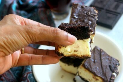 Thumbnail for Brownie Cheese cake recipe – Cheesecake brownie recipe – Cake recipes – baking Recipes – Eggless baking recipes