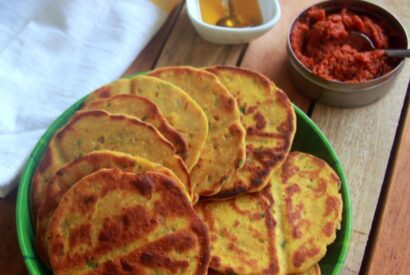 Thumbnail for Besan ki roti recipe – Gram flour roti with saffron recipe – Breakfast, Brunch or Dinner recipes – Snack recipes