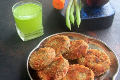 Thumbnail for vegetable cutlet with Onion, Garlic recipe – veg cutlet recipe – cutlet recipes – snacks, starters, appetizer recipes