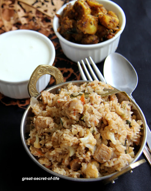 Thumbnail for Vegetarian Coimbatore Style Angannan Biriyani Recipe With Vegetables by Veena Theagarajan