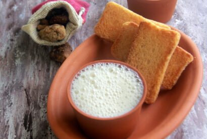 Thumbnail for Karuppati paal – Karupati paal – Milk with palm jaggery – Drink recipes