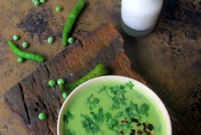 Thumbnail for Peas Soup – Peas, Garlic soup with Milk – Healthy starter recipe – Soup recipes – Party recipes