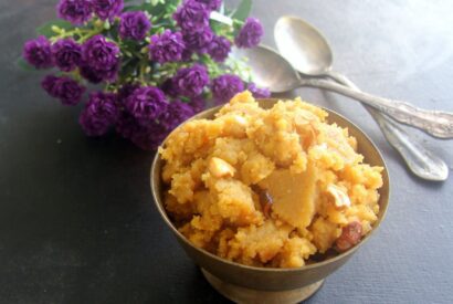 Thumbnail for Chana dal halwa with Jaggerry – Bengal gram dal Halwa with Jaggery – Sweets recipe