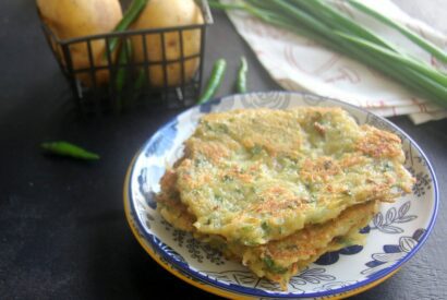 Thumbnail for Potato Cheela | Aloo Cheela | Aloo Chila | Potato Pancakes Recipes By Veena Theagarajan