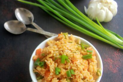 Thumbnail for Kharzi Puloa Recipe | Kharzi Rice Recipe | Karzi Puloa Recipe By Veena Theagarajan | Arunachal Pradesh Cheese And Spring Onion Pulao Recipe