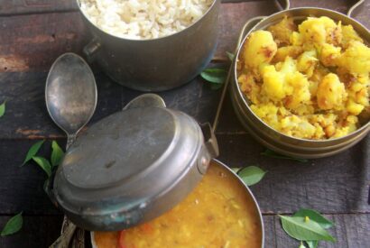 Thumbnail for varutha paruppu sambar recipe – fried dhal sambar recipe – Sambar recipes – curry, gravy for rice