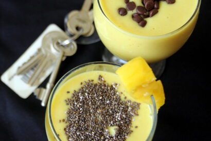 Thumbnail for Coconut Mango and oats Smoothie – Breakfast smoothie recipe
