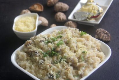 Thumbnail for Vegetarian mushroom risotto recipe – Italian Risotto recipe – dinner, Lunch recipes