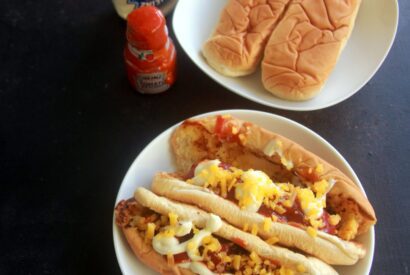 Thumbnail for Vegetarian hot dog recipe – Hot dog recipe – breakfast, dinner recipe – Bread sandwich recipe