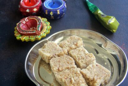 Thumbnail for Walnut Almond burfi – Simple sweet recipe – Nuts recipe