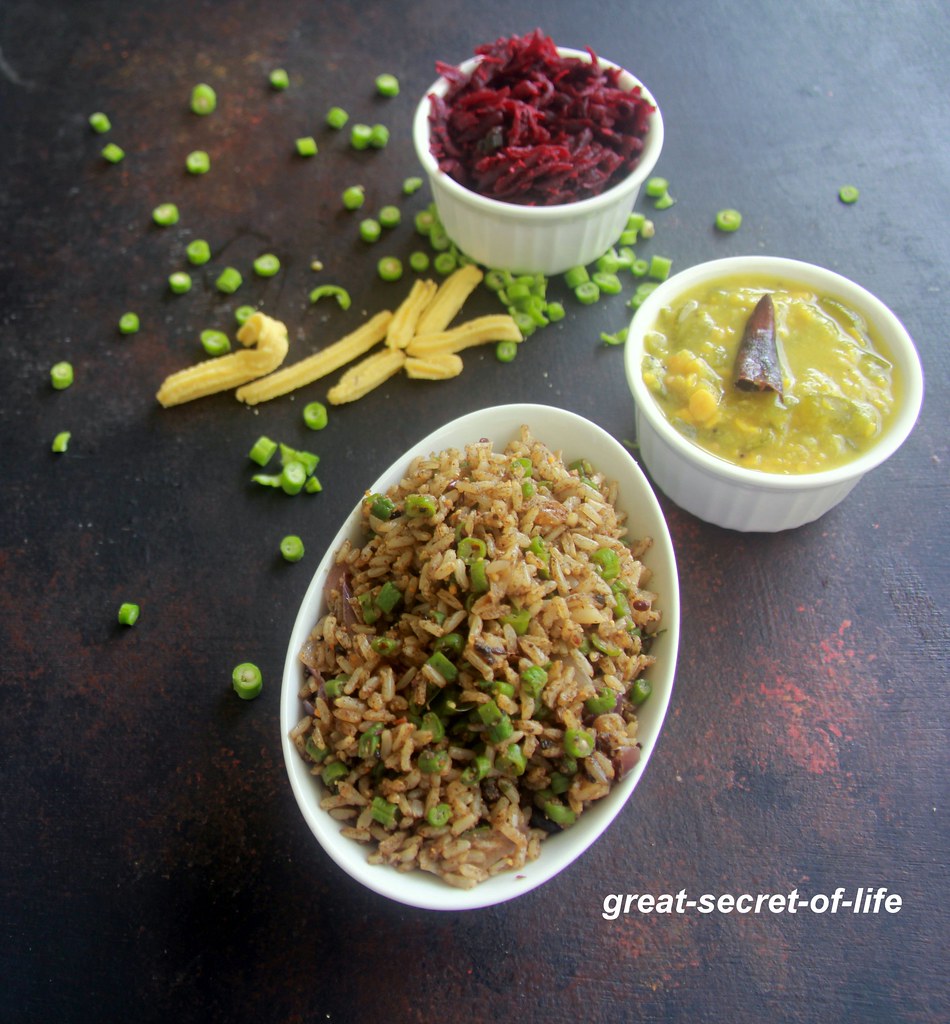 Thumbnail for Long Beans Sesame Rice- Lunch Recipe