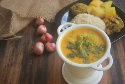 Thumbnail for Ridge gourd sambar for idli, dosa – No Dal Sambar recipe